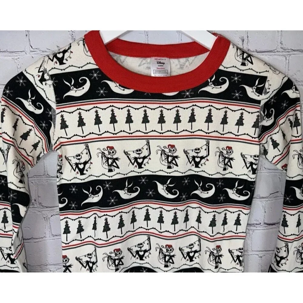 HANNA ANDERSSON X DISNEY Nightmare Before Xmas Pajama Set Organic Cotton Size 12